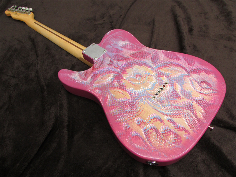 Baboushka Guitars Pink Flower