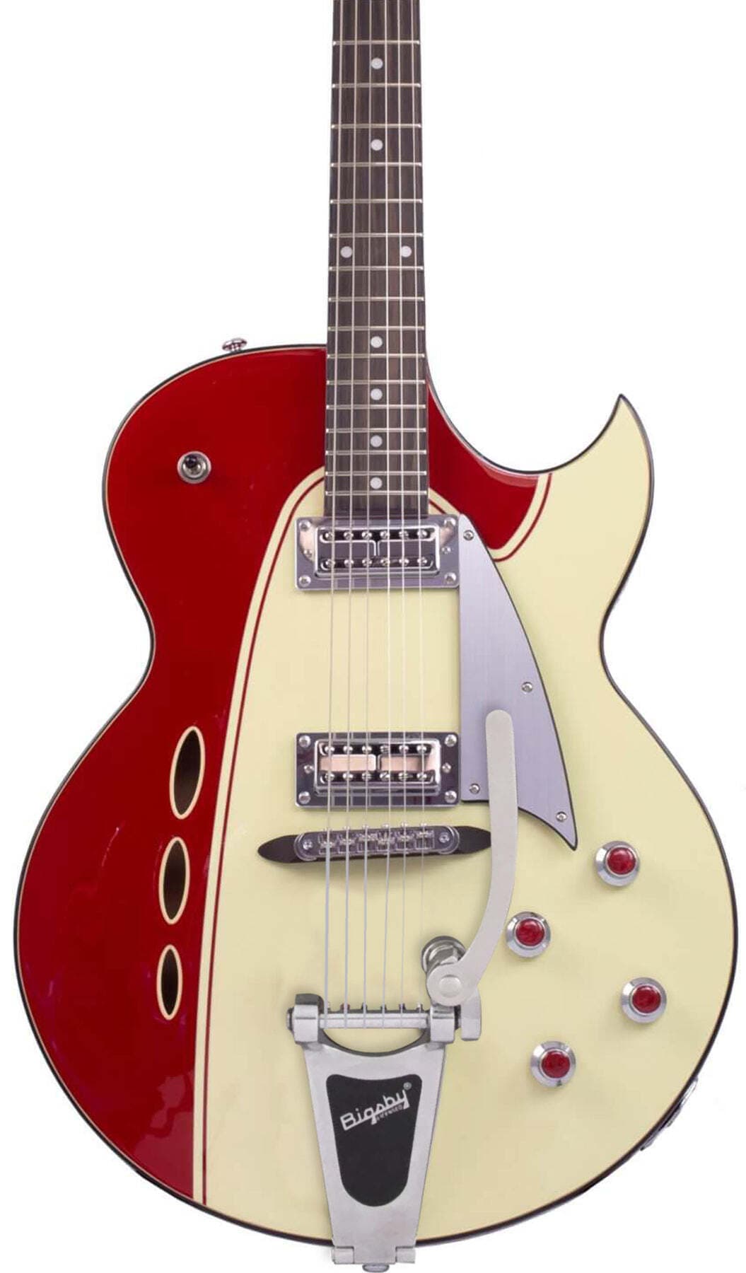 Backlund Rockerbox II DLX Red-Creme | Eastwood Guitars