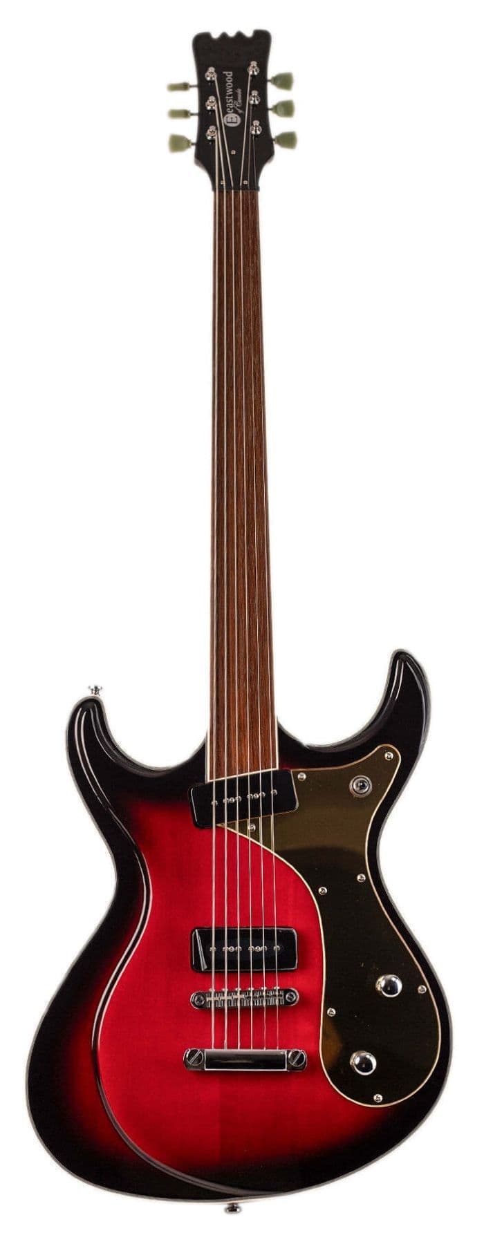 Sidejack Baritone Fretless Redburst | Eastwood Guitars