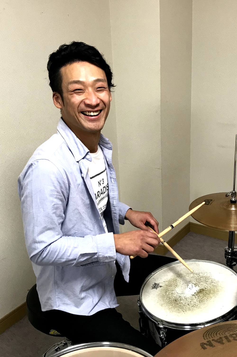 大人ドラム教室 カワカミ先生 新潟の音楽教室 あぽろんミュージックスクール