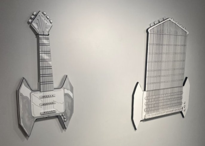 【ヘルシェイク矢野】のギター製作秘話2－『AC-bu | MoBA-現代美術館展』用アートピースの製作